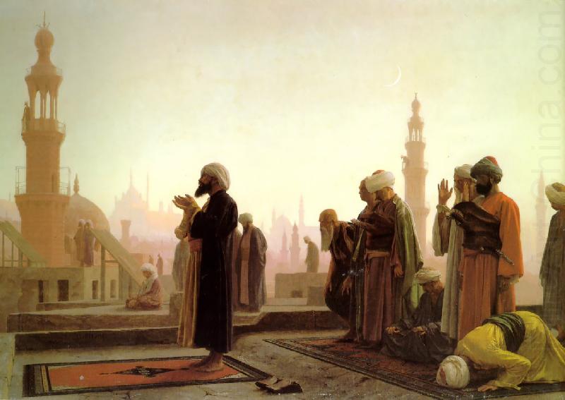 Jean Leon Gerome Prayer on the Rooftops of Cairo china oil painting image